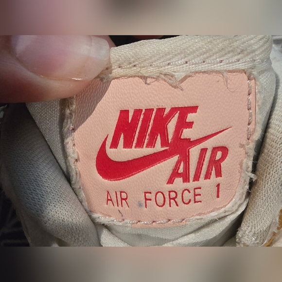 Nike Women's Air Force 1 LX Tear Away Red Swoosh Shoes Size 10.5 - Picture 4 of 7